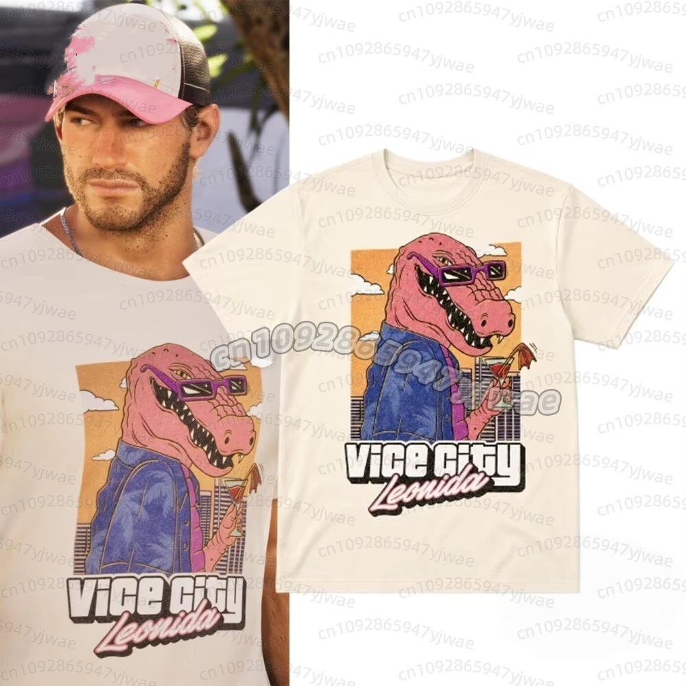 Anime Merchandise Clothes - Jason Vice City Leonida Alligator Printed