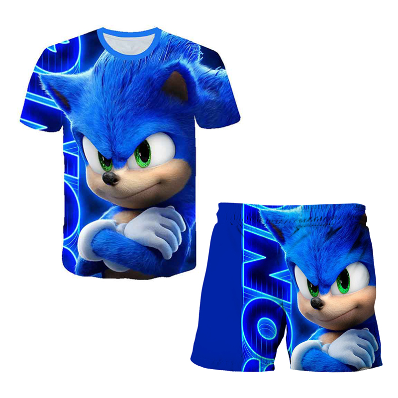 Anime Merchandise Clothes - Summer New T-shirts Boys Sonics T-shirt