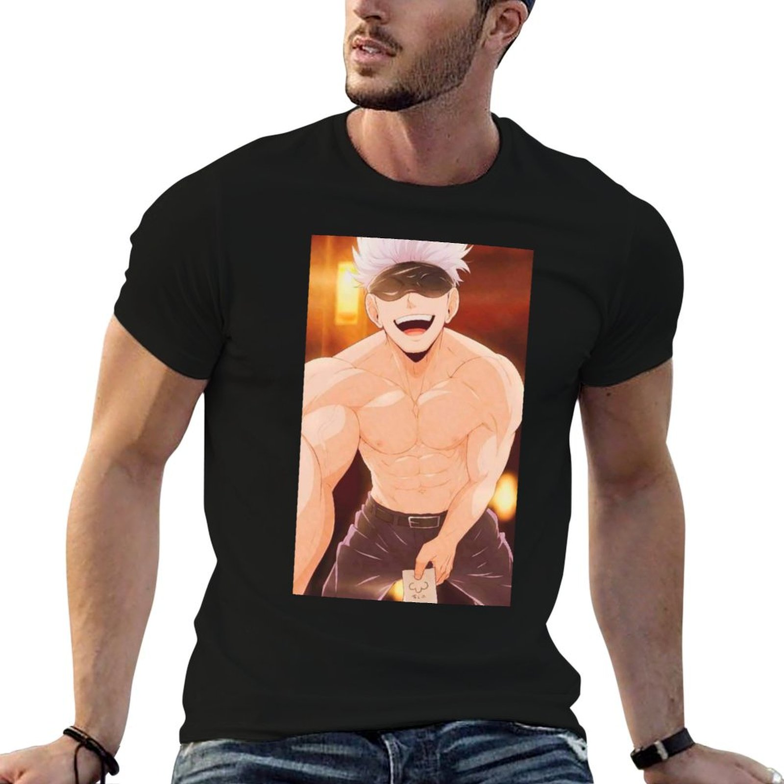 Gojo Satoru Merchandise T-Shir - Anime Merchandise For Men recension och pris