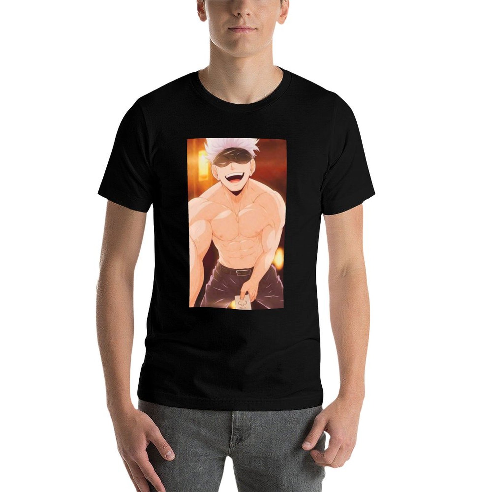 Gojo Satoru Merchandise T-Shir - Anime Merchandise For Men recension och pris