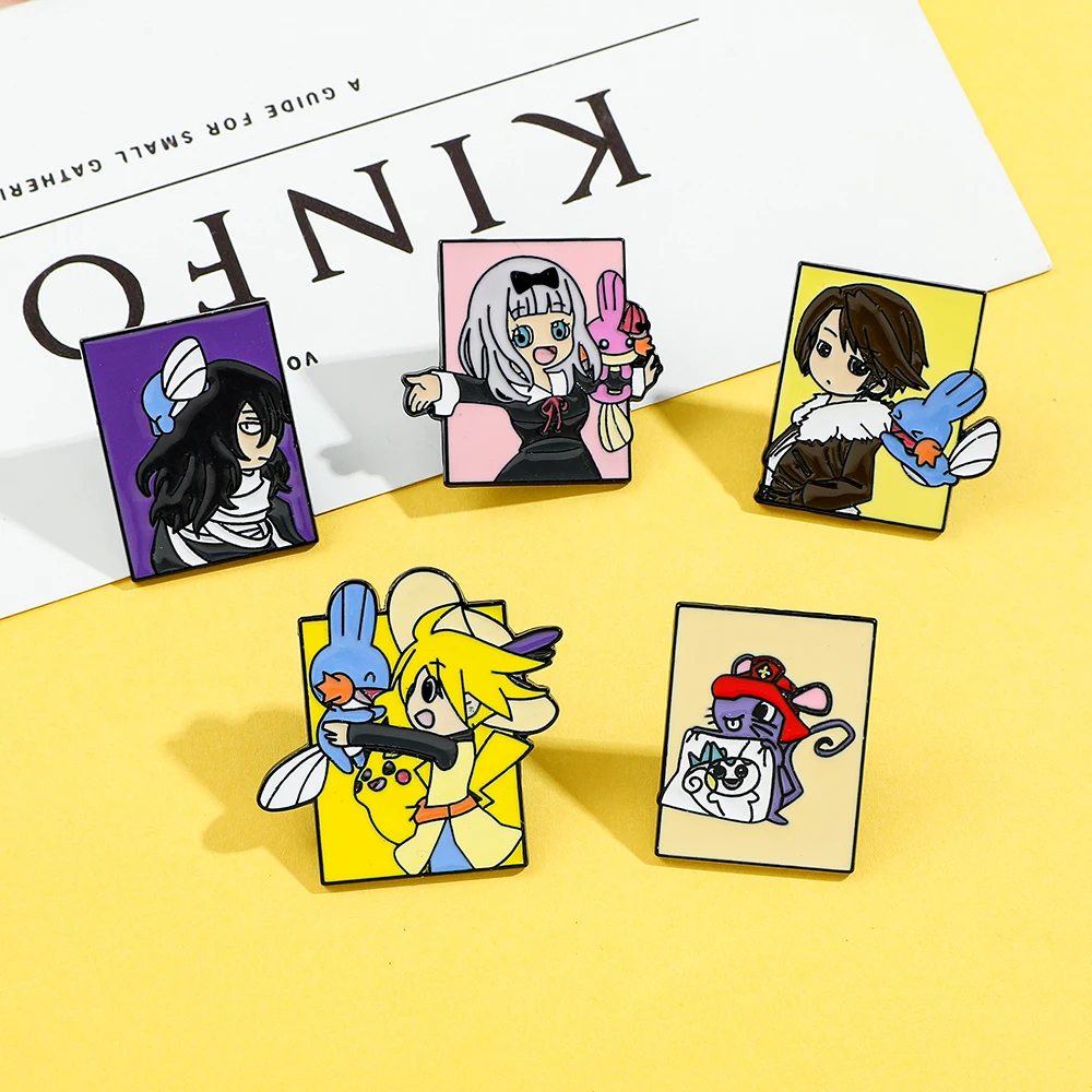 5 Pcs Pokémon Anime Characters - Enamel Pin Set recension och pris