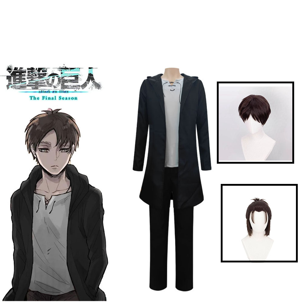 Eren Jaeger Cosplay Costume An - Anime Merchandise Clothes recension och pris