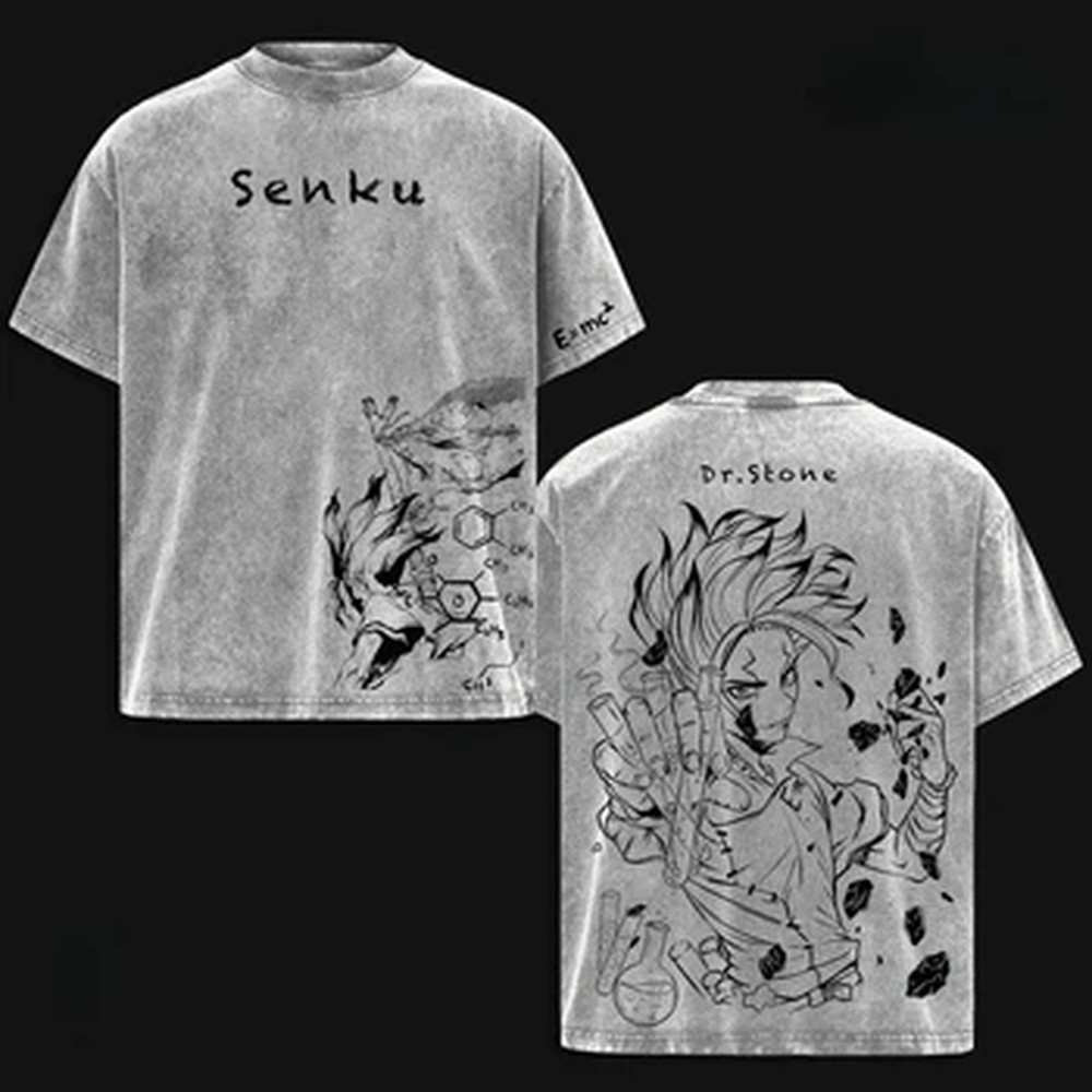 Ishigami Senkuu Dr.STONE T-shi - Anime Merchandise Clothes recension och pris