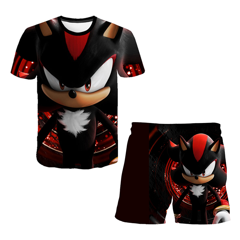 Summer New T-shirts Boys Sonic - Anime Merchandise Clothes recension och pris