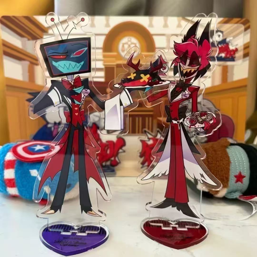2pcs Hazbin Anime Peripherals  - Anime Game Merchandise recension och pris