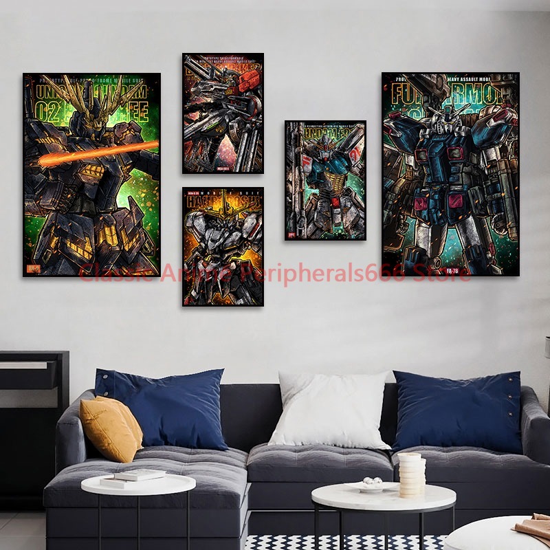 Retro Gundam Hanging Painting, - Bandai Gundam Hg recension och pris