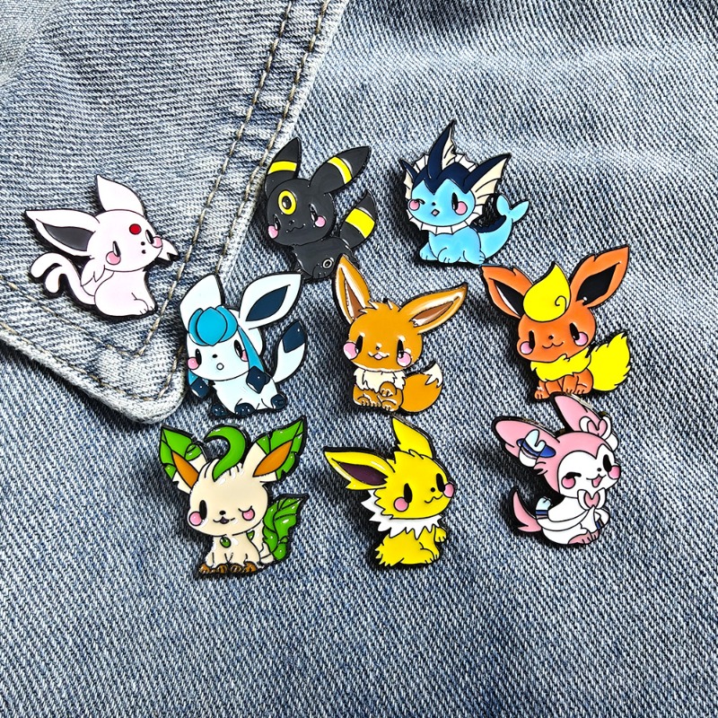 Hot 9 Pcs Anime Elf Brooch Set - Enamel Pin Set recension och pris