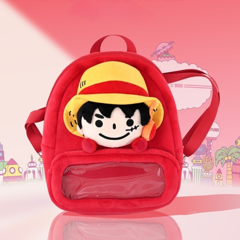 One Piece Backpack Cartoon Mon - Luffy Anime Merchandise recension och pris