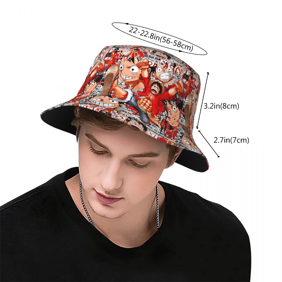 Anime One Piece Luffy Bucket H - Luffy Anime Merchandise recension och pris