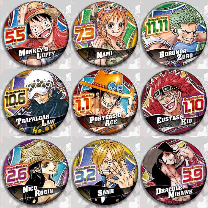 One Piece Anime Badge Pin Set  - Luffy Anime Merchandise recension och pris